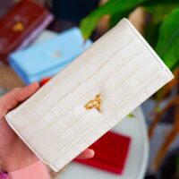 Garbalia Lady Teknolojik Deri Kroko Desen Bol Kartlıklı Bozuk Para Bölmeli Şık Bej Kadın Cüzdanı - Görsel 5