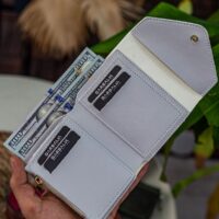 Garbalia Columbia Vegan Deri Bozuk Para Gözlü Bol Kartlıklı Mini Gri Kadın Cüzdanı - Görsel 4