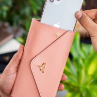 Envelope Telefon ve Bozuk Para Bölmeli Zarf Model Pudra Kadın Cüzdan