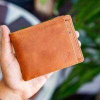 Garbalia Kanguru Hakiki Deri RFID Engelleyici Crazy Taba Cüzdan Kartlık - Görsel 7