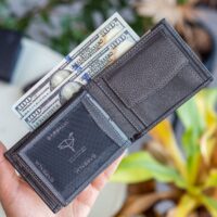 Garbalia Liverpool Hakiki Deri RFID Engelleyici Bozuk Para Bölmeli Yatay Antrasit Erkek Cüzdan - Görsel 5
