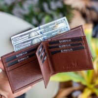 Garbalia Liverpool Hakiki Deri RFID Engelleyici Bozuk Para Bölmeli Yatay Taba Erkek Cüzdan