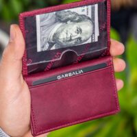 Garbalia Vera Crazy Deri Minimal Bordo Kartlık - Görsel 4
