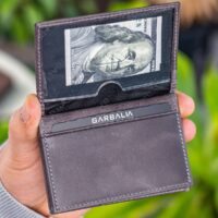 Garbalia Vera Crazy Deri Minimal Gri Kartlık - Görsel 4