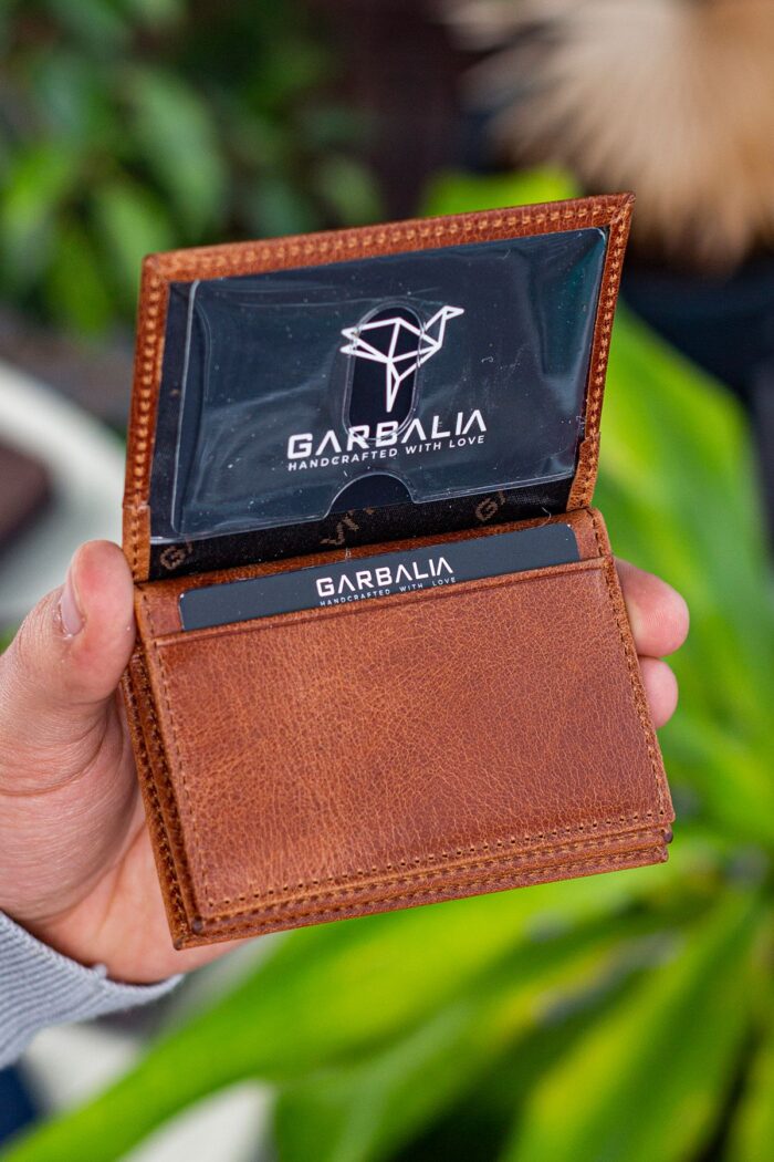 Garbalia Vera Crazy Deri Minimal Taba Kartlık - Görsel 4