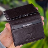 Garbalia Vera Hakiki Deri Minimal Kahverengi Kartlık - Görsel 5