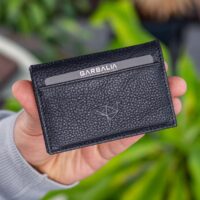 Garbalia Vera Hakiki Deri Minimal Siyah Kartlık
