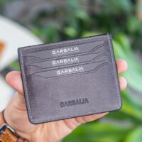 Garbalia Walteria Vintage Deri Mini Unisex Gri Kartlık - Görsel 2