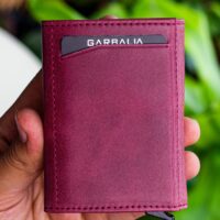 Garbalia Bryant Crazy Deri Mekanizmalı Bordo Kartlık Cüzdan - Görsel 4
