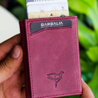 Garbalia Bryant Crazy Deri Mekanizmalı Bordo Kartlık Cüzdan - Görsel 2
