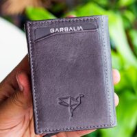 Garbalia Bryant Crazy Deri Mekanizmalı Gri Kartlık Cüzdan - Görsel 3