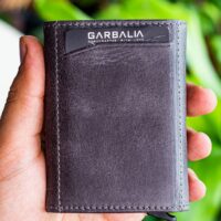 Garbalia Bryant Crazy Deri Mekanizmalı Gri Kartlık Cüzdan - Görsel 4