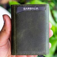 Garbalia Bryant Crazy Deri Mekanizmalı Yeşil Kartlık Cüzdan - Görsel 4