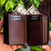 Garbalia Chain Hakiki Deri Kahverengi Erkek Cüzdanı - Görsel 2