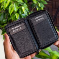 Garbalia Chain Hakiki Deri Siyah Erkek Cüzdanı - Görsel 3