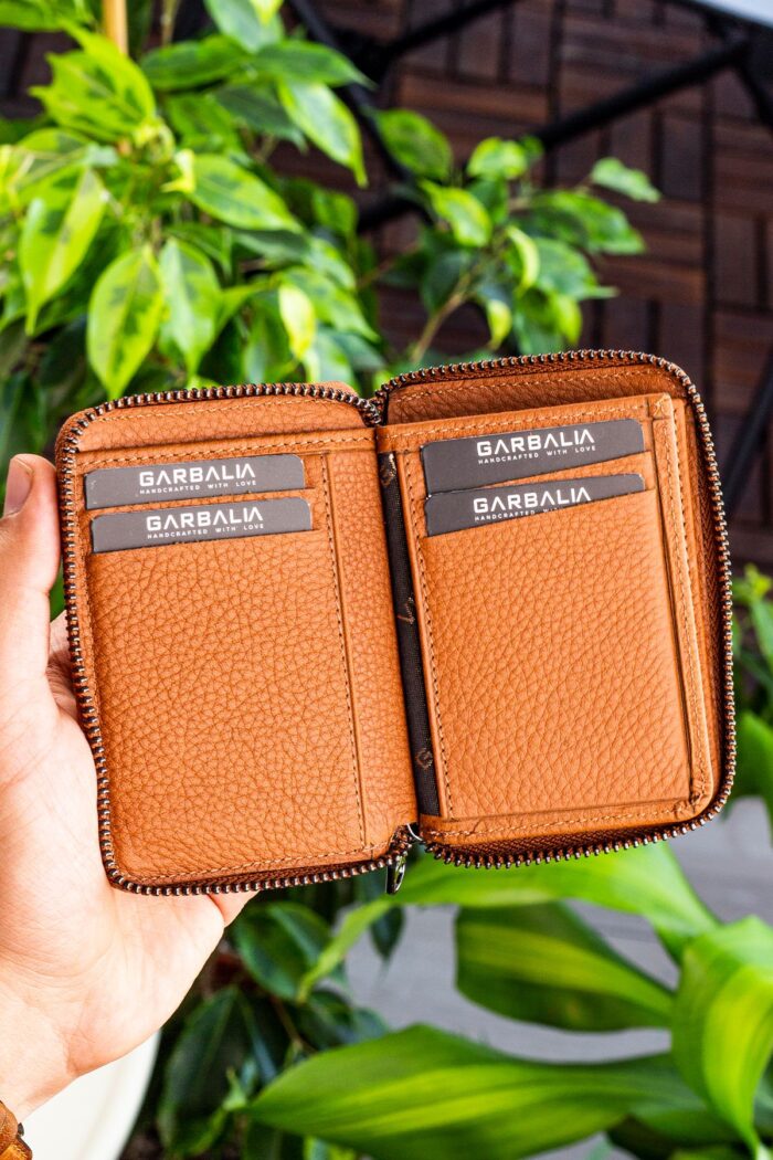 Garbalia Chain Hakiki Deri Taba Erkek Cüzdanı - Görsel 3