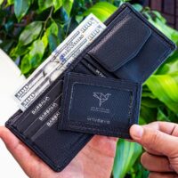 Garbalia Kanguru Hakiki Deri RFID Engelleyici Siyah Cüzdan Kartlık - Görsel 3