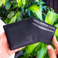 Garbalia Kanguru Hakiki Deri RFID Engelleyici Siyah Cüzdan Kartlık - Görsel 5