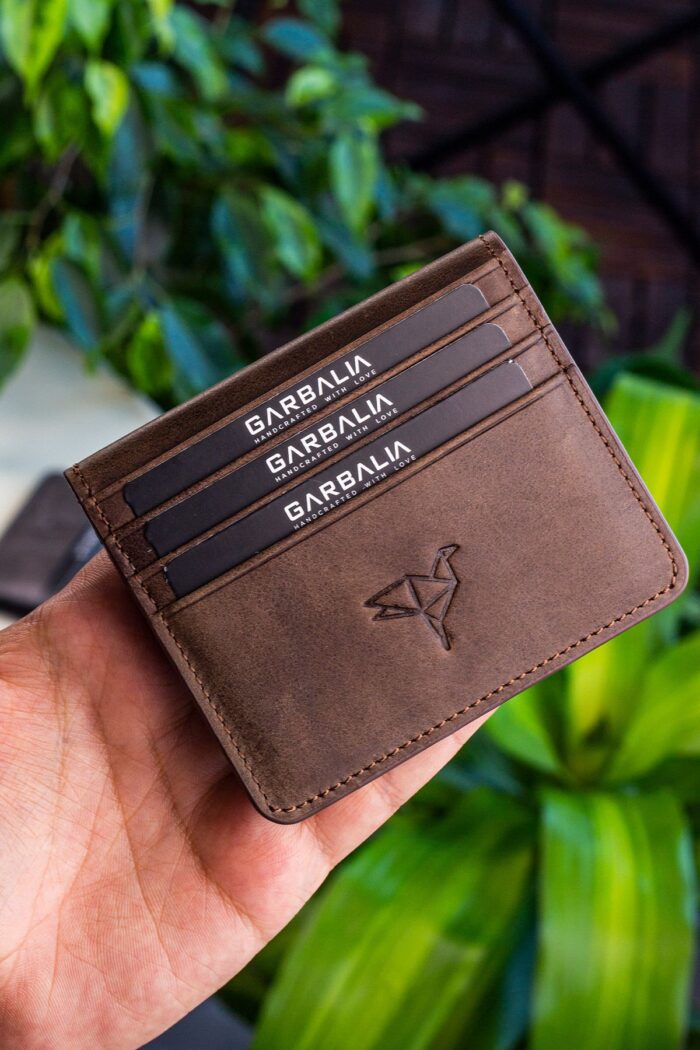 Garbalia Regina Vintage Deri Kahverengi Erkek Kartlık Cüzdan - Görsel 2