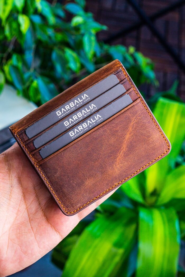Garbalia Regina Vintage Deri Taba Erkek Kartlık Cüzdan - Görsel 4