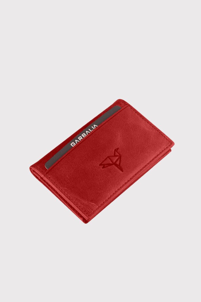 Garbalia Vera Crazy Deri Minimal Kırmızı Kartlık
