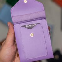Garbalia Peru Vegan Deri Bozuk Para Gözlü Bol Kartlıklı Mini Lila Kadın Cüzdanı - Görsel 5