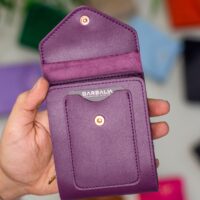 Garbalia Peru Vegan Deri Bozuk Para Gözlü Bol Kartlıklı Mini Mürdüm Kadın Cüzdanı - Görsel 5