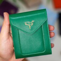 Garbalia Peru Vegan Deri Bozuk Para Gözlü Bol Kartlıklı Mini Yeşil Kadın Cüzdanı - Görsel 6
